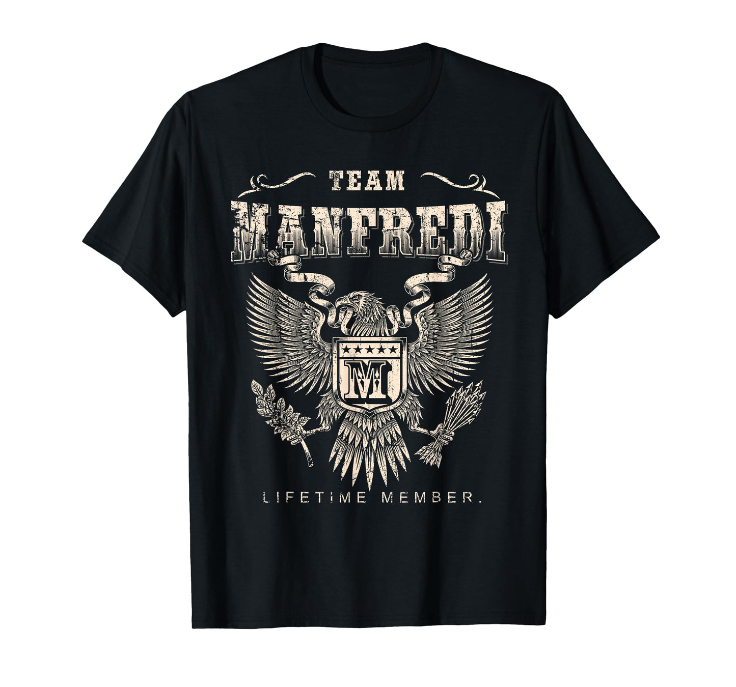 Team Manfredi Family Name Lifetime Member T-Shirt