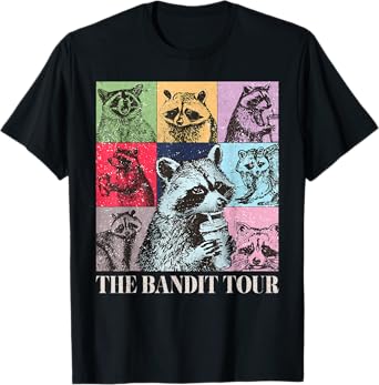 Raccoon The Bandit Tour Funny Raccoon Summer 2024 T-Shirt