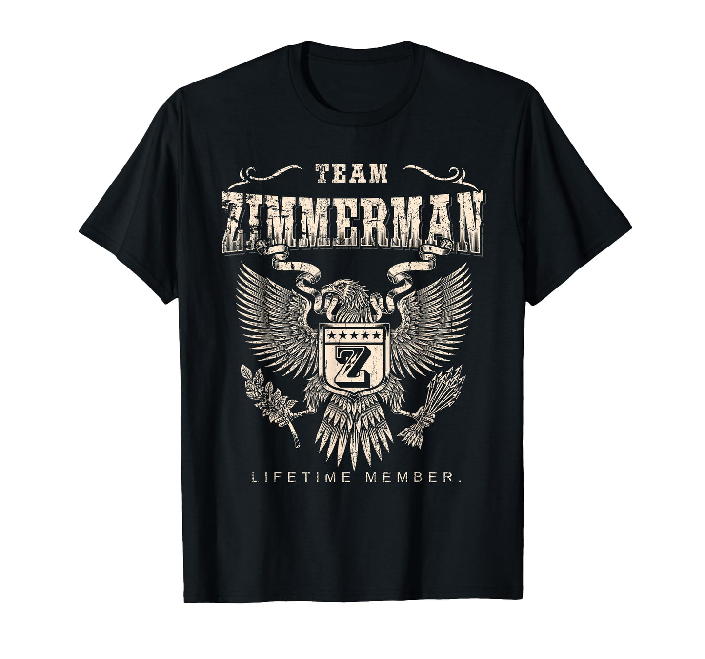 Team Zimmerman Family Name Lifetime Member T-Shirt