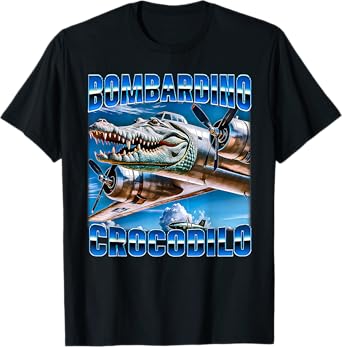 Bombardino Crocodilo - Italian Brainrot Meme Crocodile T-Shirt