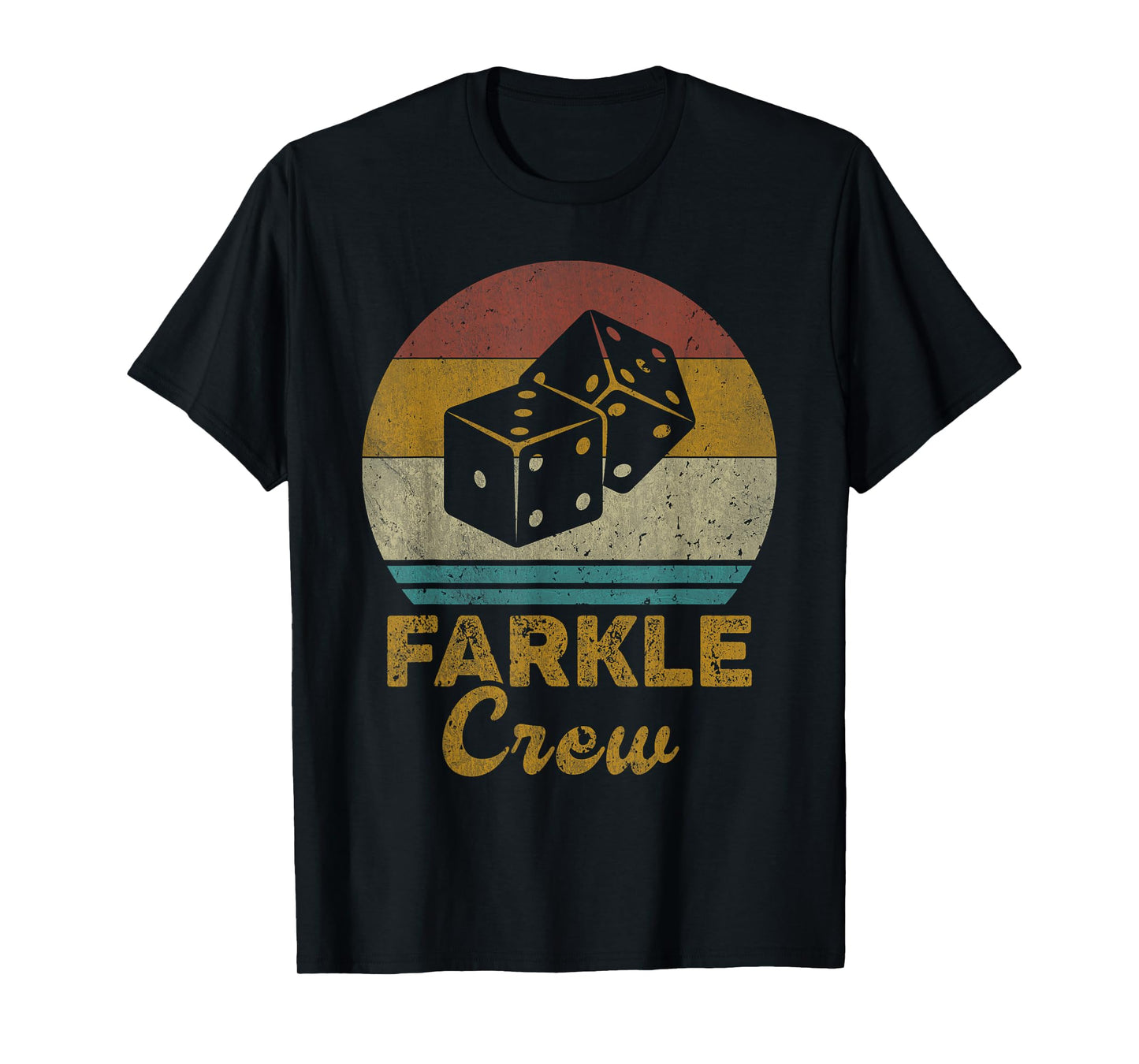 Farkle Crew Vintage Farkle Dice Game Mens Womens T-Shirt