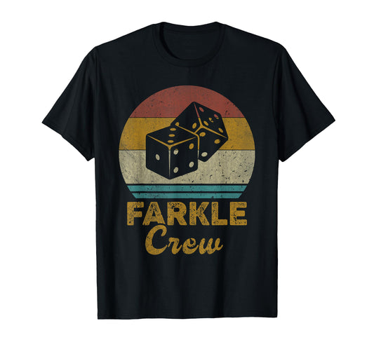 Farkle Crew Vintage Farkle Dice Game Mens Womens T-Shirt
