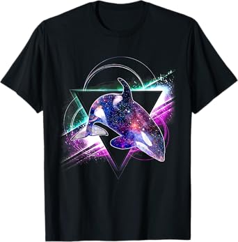 Aesthetic Galaxy Killer Whale T-Shirt