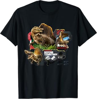 Jurassic World Rebirth Spinosaurus Defend Territory T-Shirt