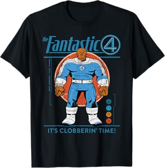 Marvel Fantastic Four: First Steps The Thing Retro T-Shirt