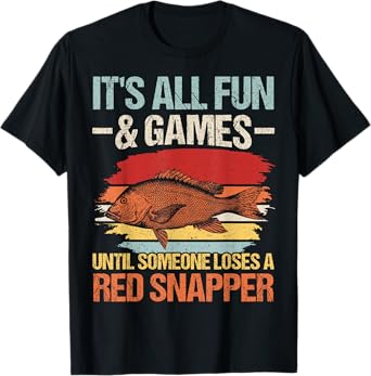 Deep Sea Fishing Red Snapper Design for a Red Snapper fan T-Shirt
