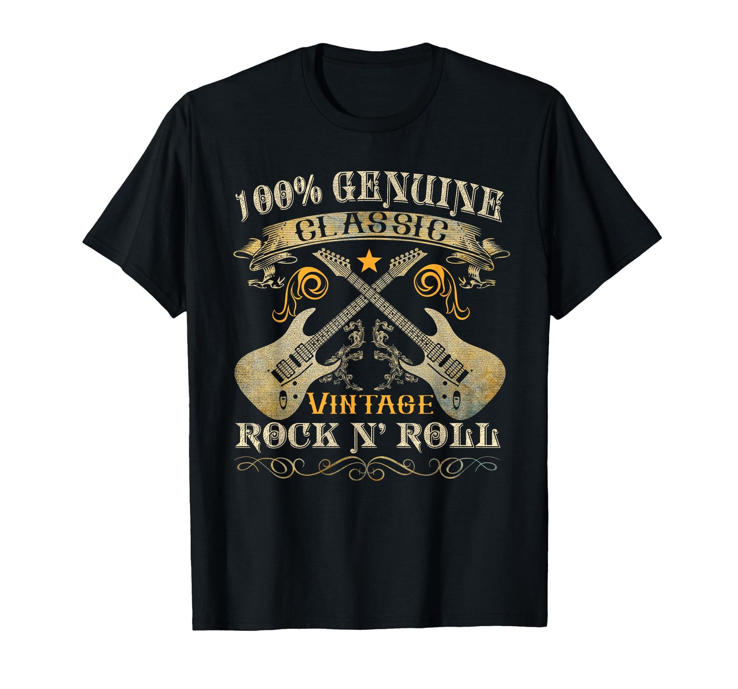 Classic Vintage Rock 'n Roll Music Guitars Gifts T-Shirt