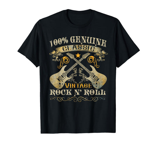 Classic Vintage Rock 'n Roll Music Guitars Gifts T-Shirt