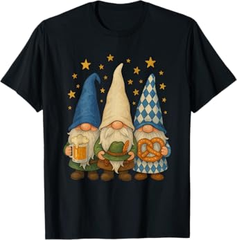 Retro Oktoberfest Gnome Party Graphic for Men Women T-Shirt