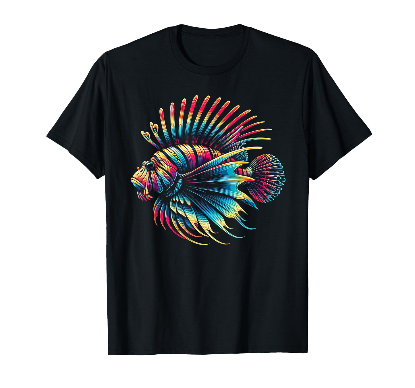 Lionfish Watercolor Art Lion Fish Lover T-Shirt