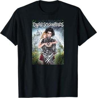 Tim Burton's Edward Scissorhands Edward and Kim Movie Poster T-Shirt