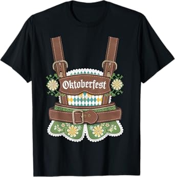 Oktoberfest Festival Lederhosen German Bavarian Outfit Women T-Shirt