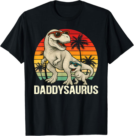 Cute Daddysaurus T-Rex Dad Dinosaur Daddy Saurus Fathers Day T-Shirt