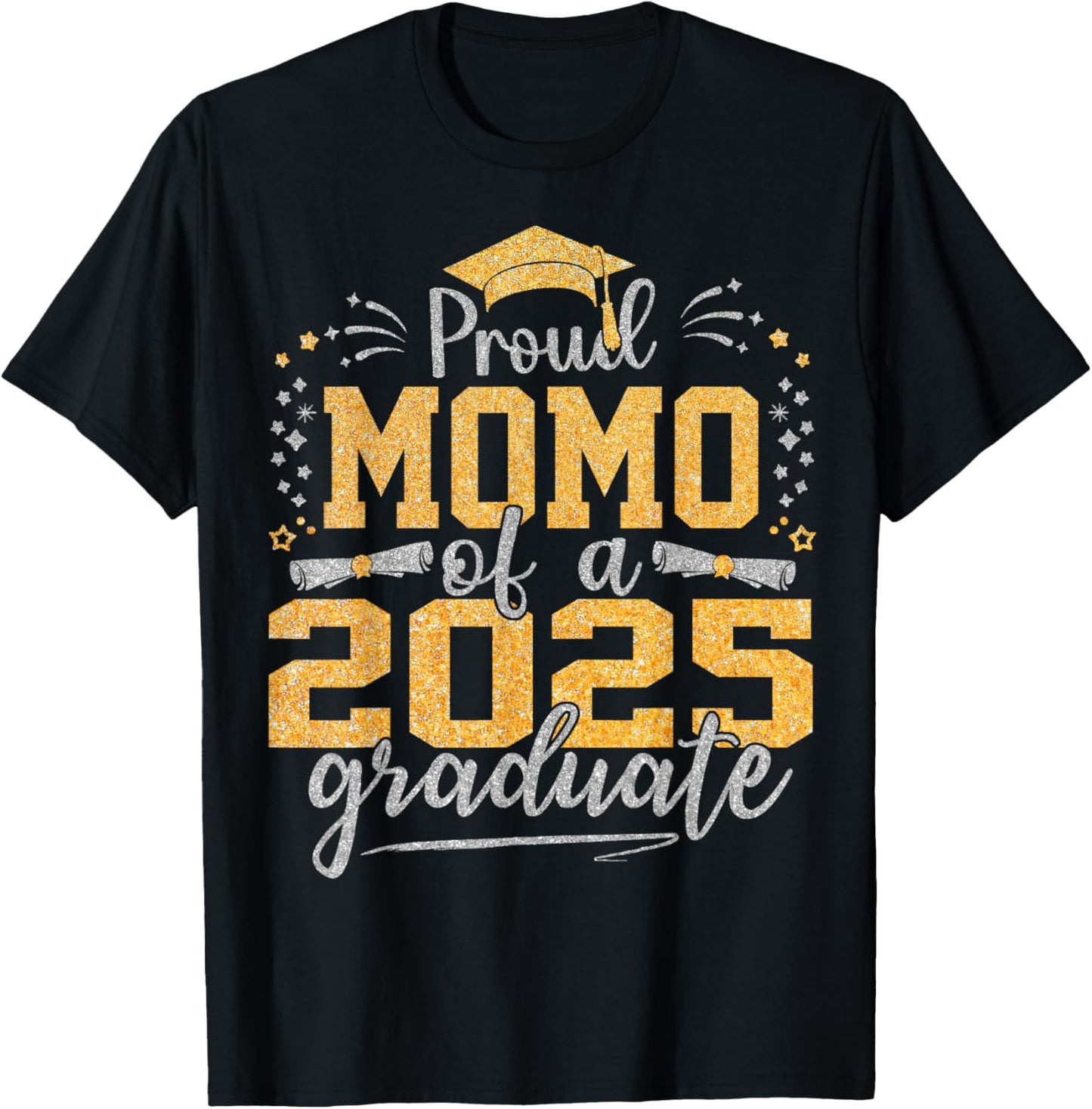 Proud Momo of a 2025 Graduate Class of 2025 Senior T-Shirt