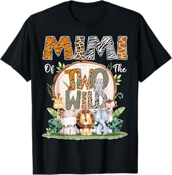 Mimi Of The Two Wild Animal Safari 2Nd Birthday Party T-Shirt