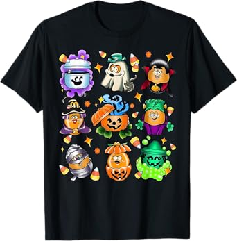 Vintage Funny Nuggets Meal Bucket Halloween Spooky Season T-Shirt