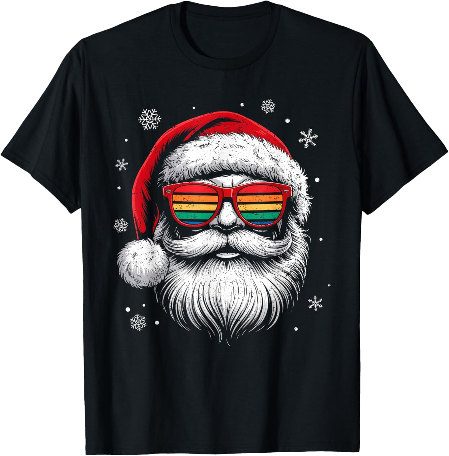 Sunglasses Santa Hat Summer Christmas Xmas In July Men Boy T-shirt