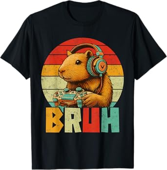 Funny Gifts For Capybara Lovers Mens Boys Kids Graphics Tees T-Shirt