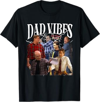 Retro 90’s Dad.Vibes Funny Dad Father's Day Matching Outfit T-Shirt