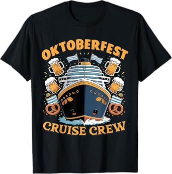 Oktoberfest Cruise Crew Beer Pretzel Vacation Party T-Shirt