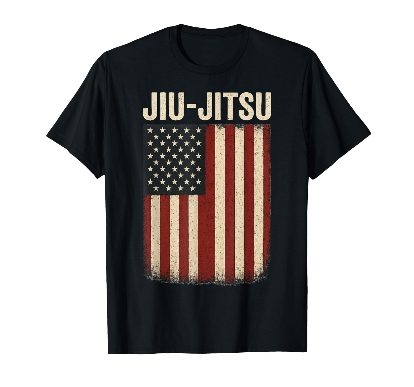 Jiu Jitsu American Flag US United States Patriotic T-Shirt