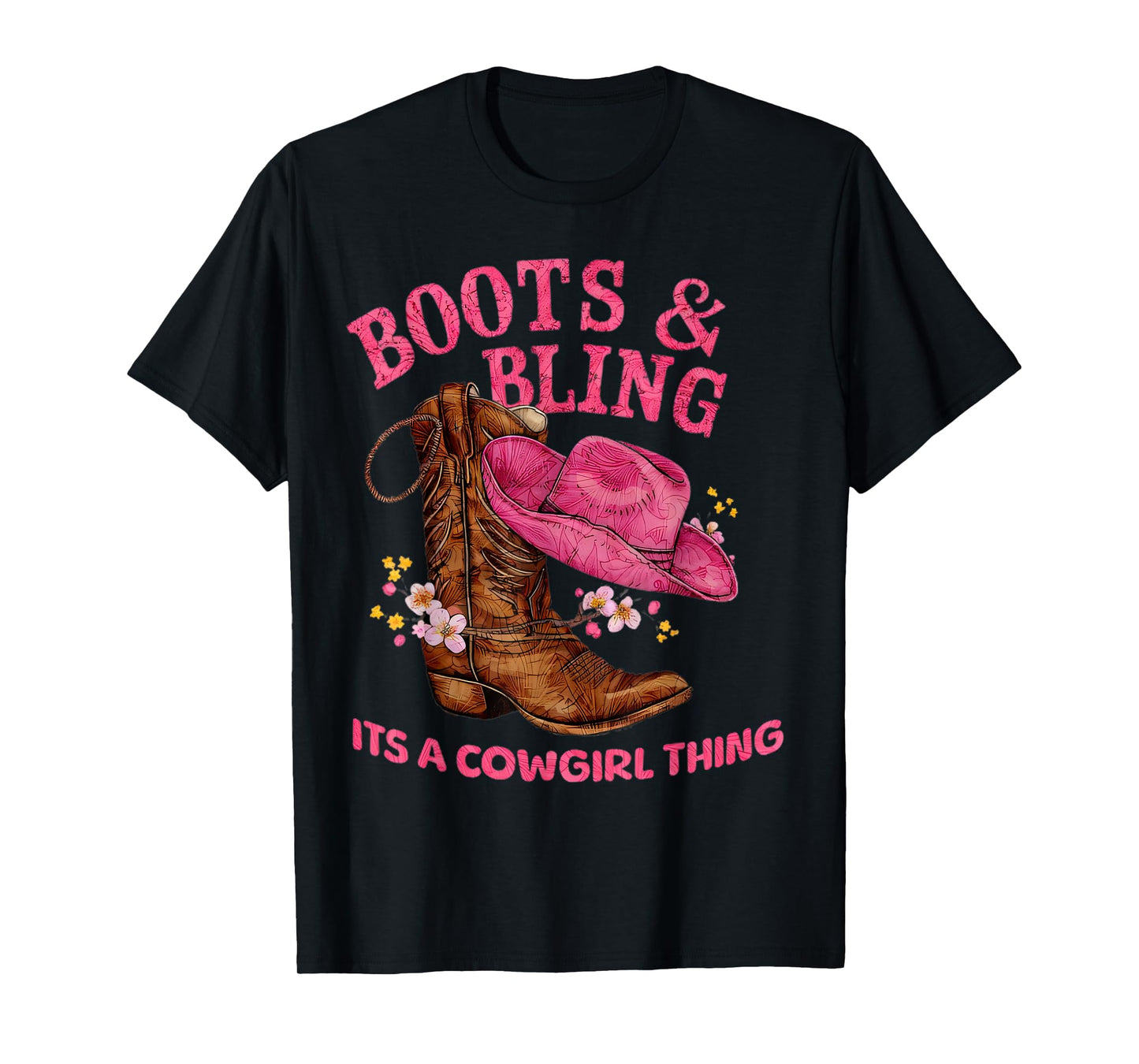 Boots & Bling It's a Cowgirl Thing Country Chic T-Shirt