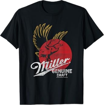 Coors Miller Genuine Draft Classic Eagle Logo T-Shirt