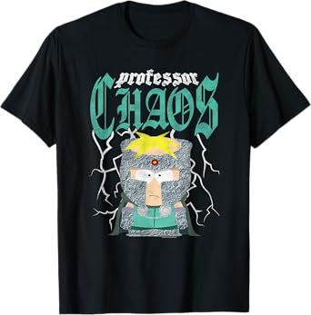South Park Professor Chaos Heavy Metal Lightning Cartoon T-Shirt