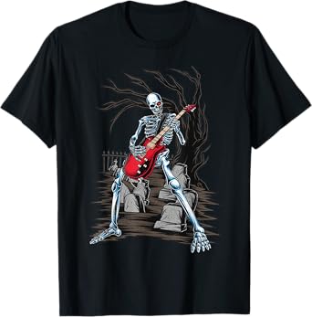 Skeleton Playing Guitar T-Shirt