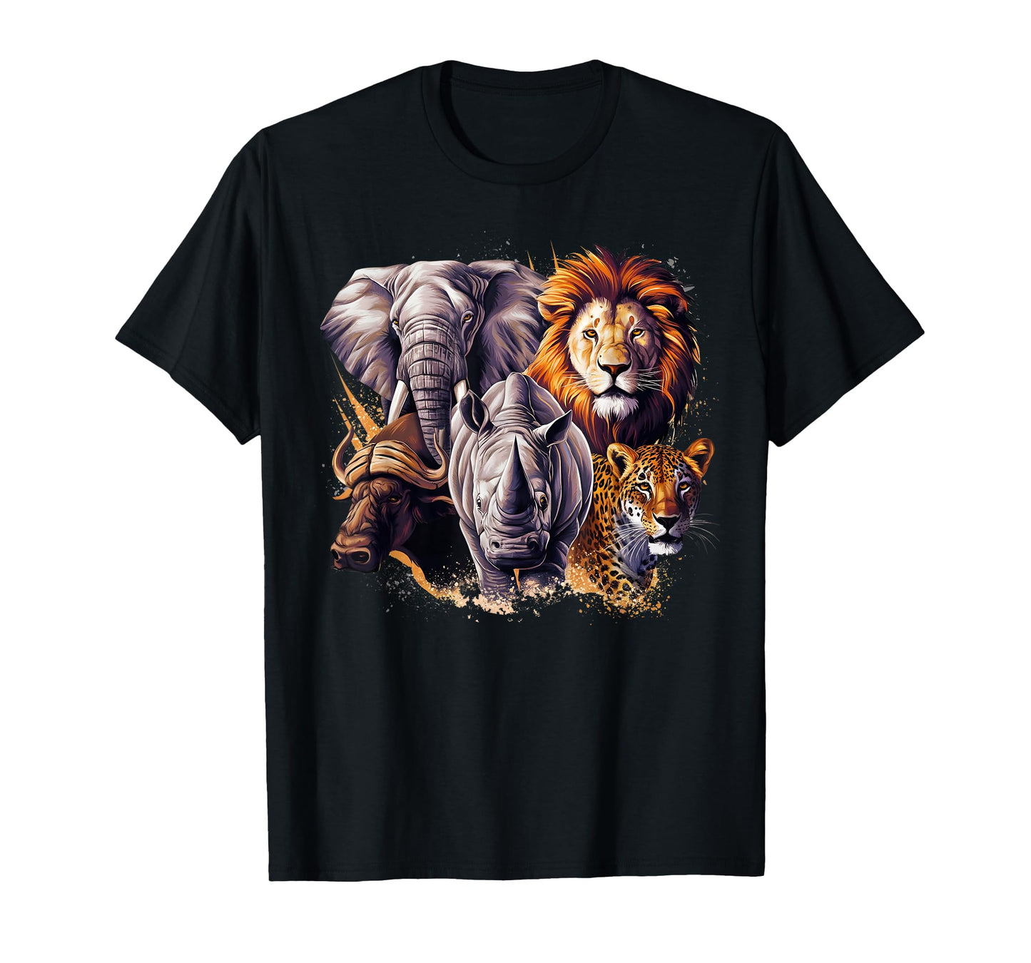 Wildlife Safari Adventure The Big Five Of South Africa T-Shirt
