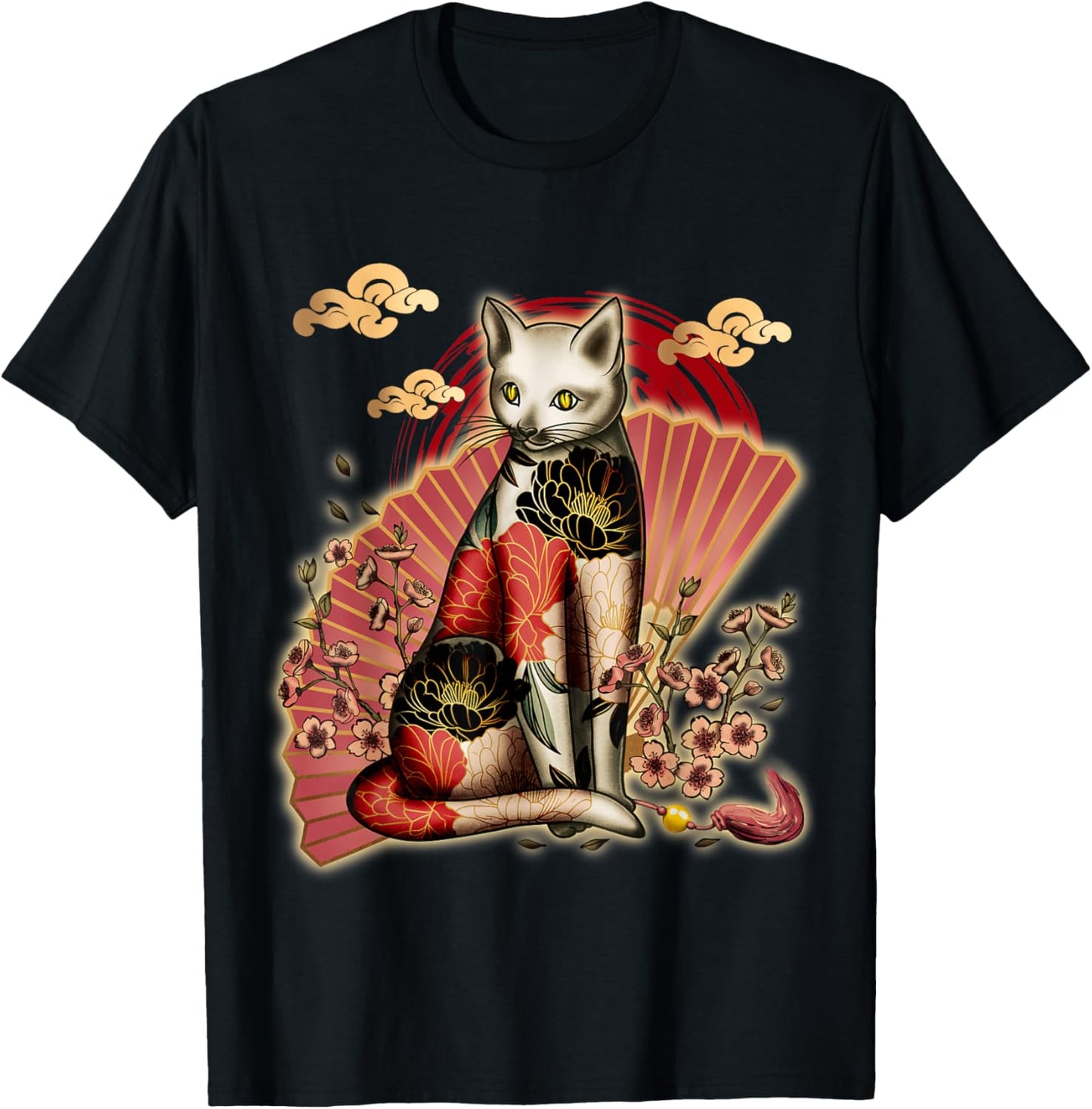 Japanese Tattoo with Cherry Blossoms T-Shirt
