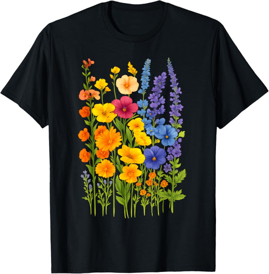 Colorful Wildflowers Bloom T-Shirt