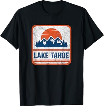 Retro Vintage Lake Tahoe for Men and Women T-Shirt