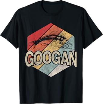 Retro Googan Fish Fishing Vintage Sunset Funny Fisherman Fan T-Shirt
