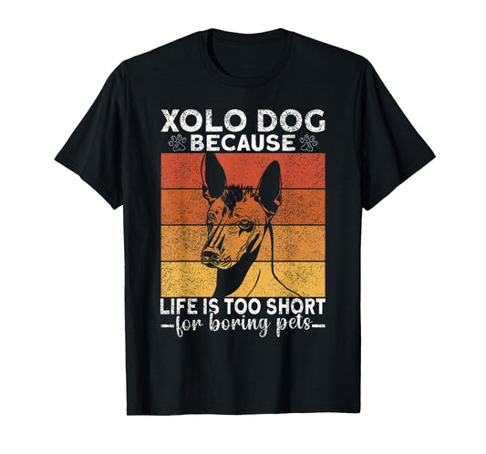 Xolo Dog Mexican Hairless Coated Lover Puppy Xoloitzcuintli T-Shirt