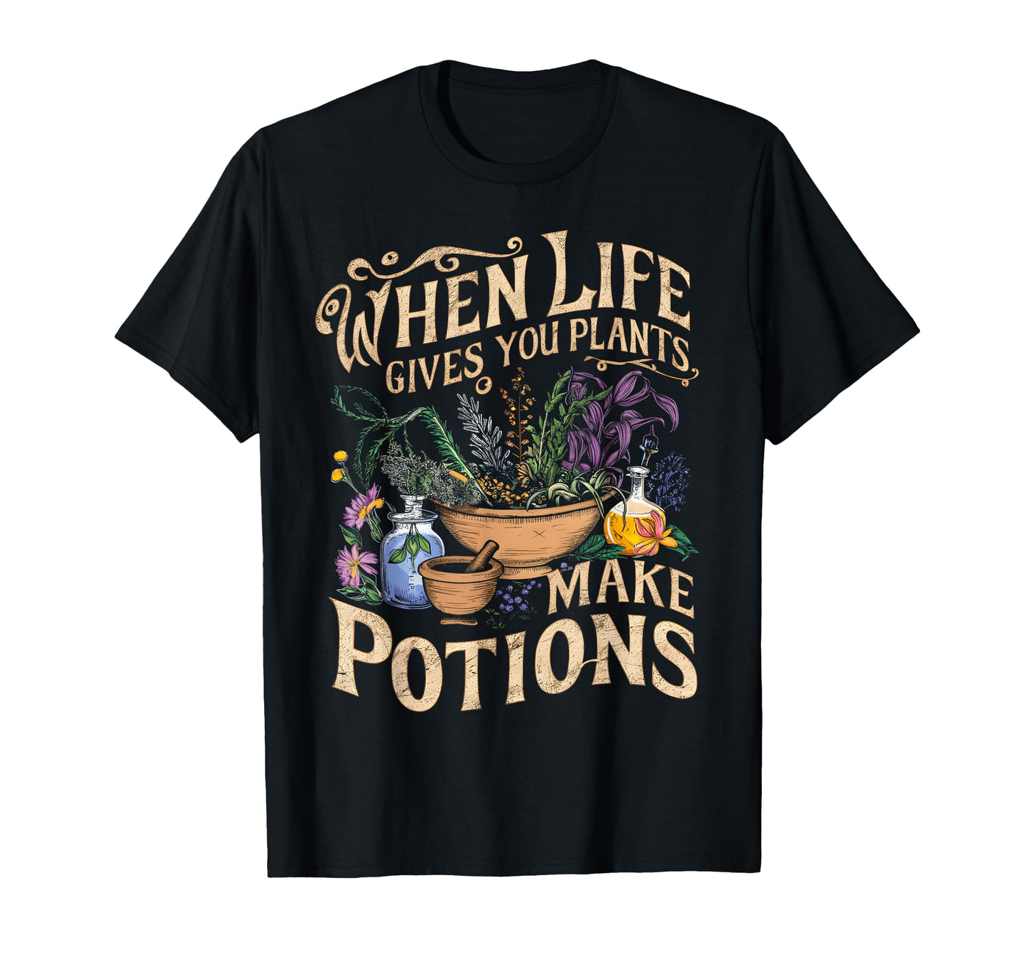 Funny Herbalist and Apothecarist Puns Make Potions Herbalism T-Shirt