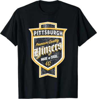 Bleacher Seat Heroes - Hometown T-Shirts & Apparel Vintage Pittsburgh Yinzer Beer Label - Yinzer Pride T-Shirt