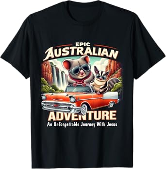 Funny Epic Australian Adventure Jesus VBS 2025 For Kids T-Shirt