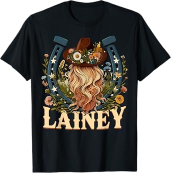 Lainey Name Girl Personalized Name Cowgirls T-Shirt