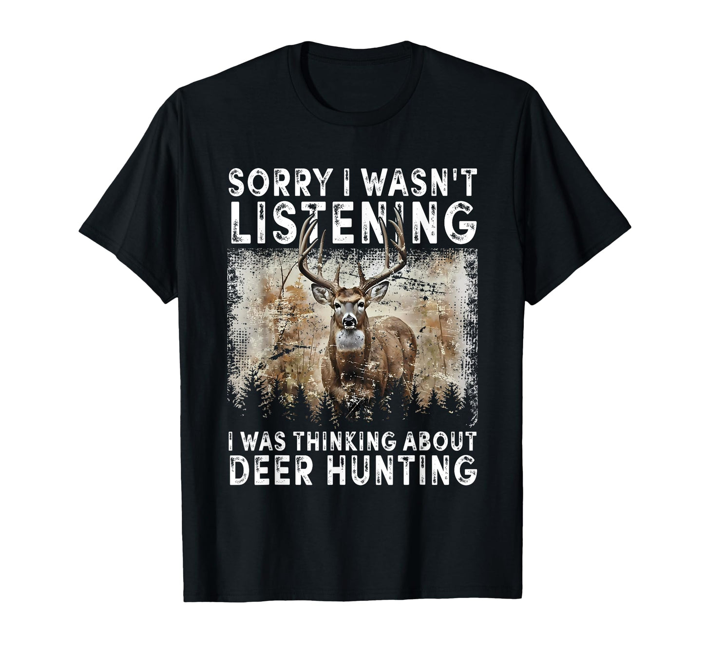 Deer Hunting Art for Men Women Wildlife Hunter Deer Hunting T-Shirt
