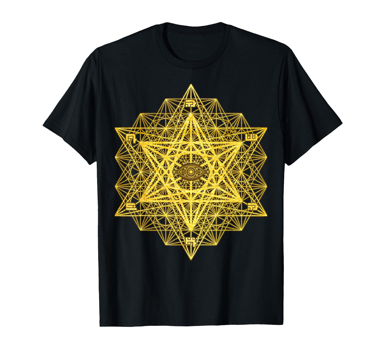 Awaken Third Eye Sacred Geometry Tetrahedron Metatron Cube T-Shirt