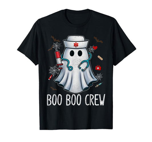 Boo Boo Crew Nurse Nursing Halloween Costumes Men Women T-Shirt