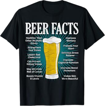 Beer Facts - Funny Beer Lover Gift T-Shirt