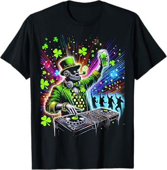 Leprechaun DJ Shirt – St. Patrick's Day Irish Pub Vibes T-Shirt