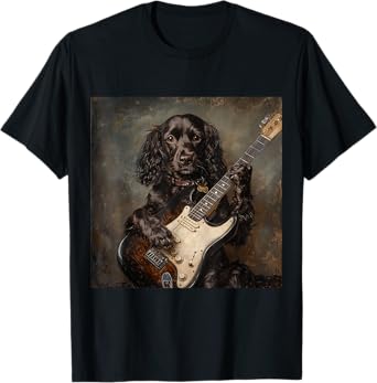 Boykin Spaniel Guitar Dog T-Shirt