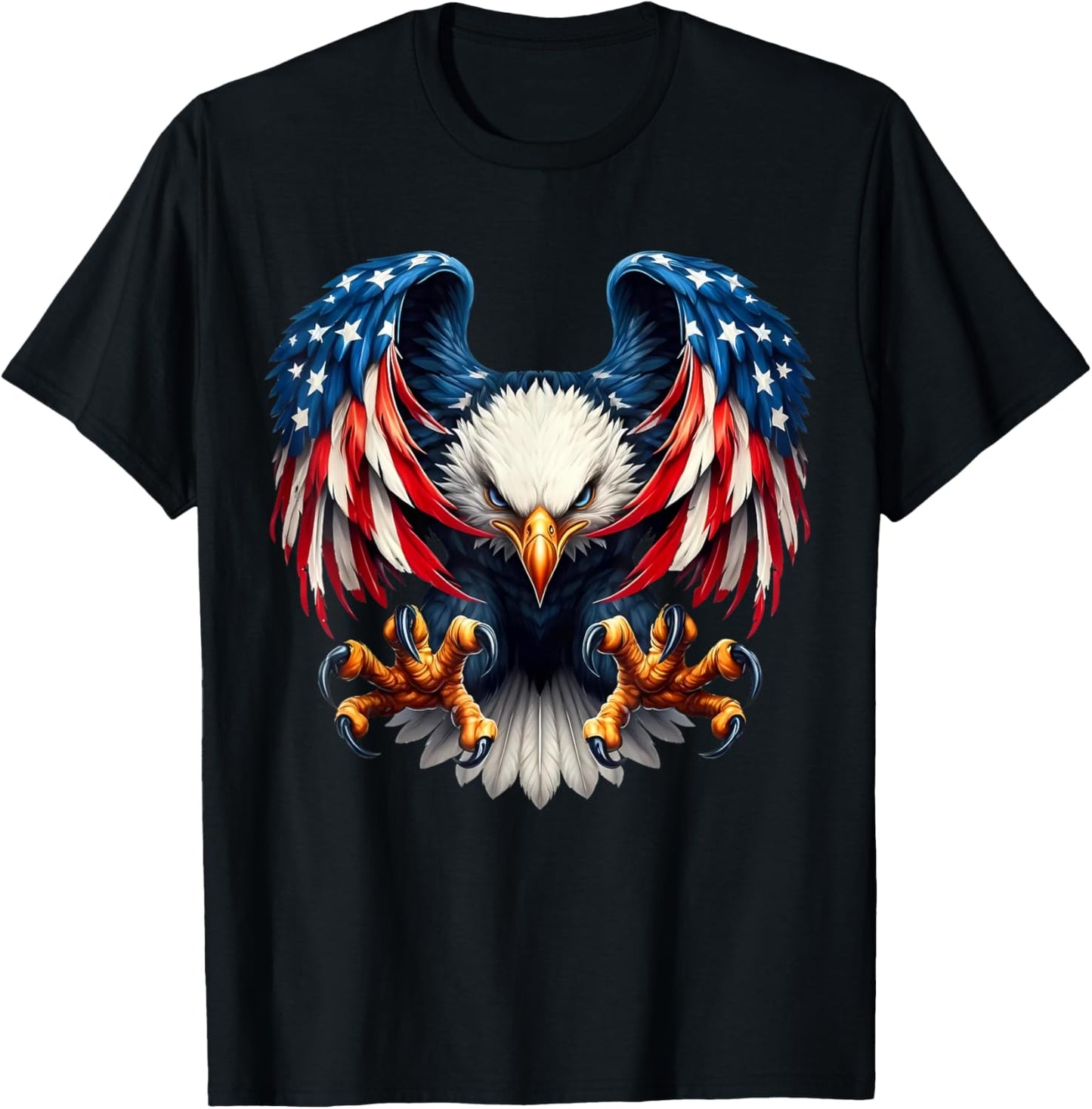 American Flag Bald Eagle Patriotic Eagle 4th Of July Usa T-shirt