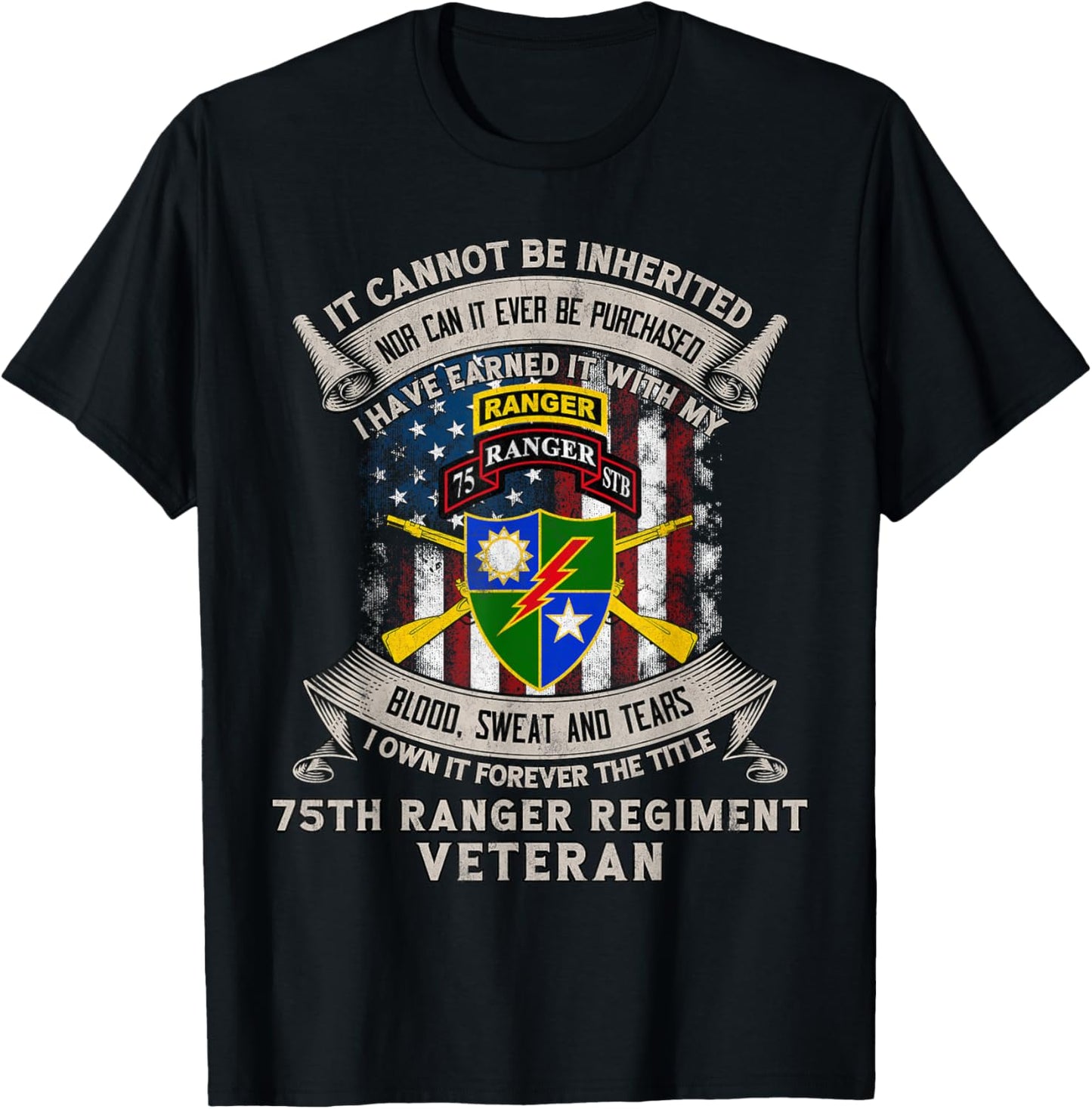 75th Ranger Regiment Veteran Rangers Lead The Way Gift Tee T-shirt