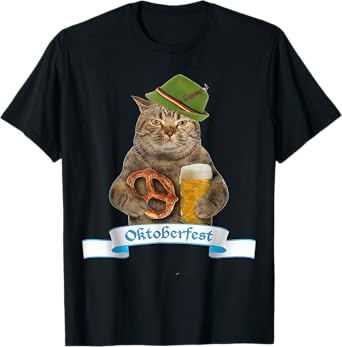 Oktoberfest Cat German Beer T-Shirt
