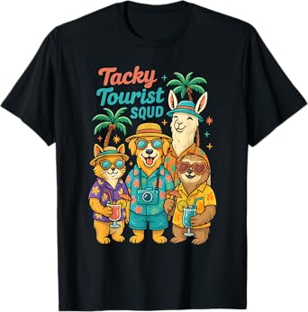 Tacky Tourist Squad Funny Summer Vacation T-Shirt