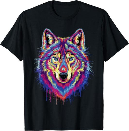 Cool Howling Wolf Art For Men Women Kids Wolves Wolf Lover T-Shirt